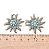 Tibetan Style Alloy Rhinestone Pendants FIND-B055-03-3