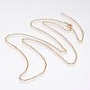 Brass Cable Chains Necklaces NJEW-F167-04G-1