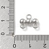 Brass Micro Pave Clear Cubic Zirconia Chandelier Components Link LS-KK-D283-11P-3