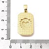 Brass Enamel Pendants KK-L190-008G-03-6