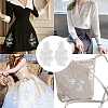 Flower Gauze & Sequin Embroidery Ornament Accessories DIY-WH0430-464B-5