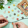 40Pcs 8 Colors Eco-Friendly Zinc Alloy Pendants ENAM-DC0001-90-3