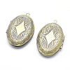 Brass Locket Pendants LS-KK-F717-08AB-NR-2