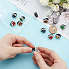 12Pcs 6 Colors Heart Acrylic with Plastic Ornament Accessories DIY-FG0006-56-3