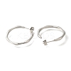 304 Stainless Steel Ring Stud Earrings for Women EJEW-S227-57P-2