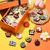 20Pcs 20 Styles Study/Teacher's Day Theme Food Grade Silicone Focal Beads SIL-CJ0001-41-6