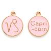 Alloy Enamel Pendants X-ENAM-S124-01A-09E-1