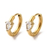 Golden 304 Stainless Steel Hoop Earrings LS-EJEW-K271-01D-G-1