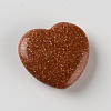 No Hole Heart Synthetic Goldstone Beads G-WH0016-12-1