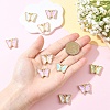 10Pcs Alloy Glass Pendants GLAA-YW0005-19-5