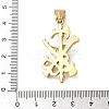Easter 304 Stainless Steel Pendants STAS-D207-10G-3