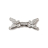 Brass Micro Pave Clear Cubic Zirconia Watch Band Clasps KK-A266-23P-1