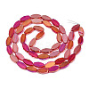 Electroplate Transparent Glass Beads Strands EGLA-Q125-010-3
