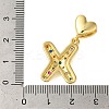 Rack Plating Brass Micro Pave Clear Cubic Zirconia Perdants KK-C067-12G-X-3
