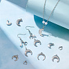   24Pcs 6 Style 304 Stainless Steel Charms STAS-PH0001-74-6