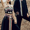Ethnic Style Embroidery Polyester Ribbons OCOR-WH0077-32-5