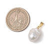Natural Baroque Pearl Keshi Pearl Pendants PALLOY-JF05003-2