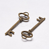 Tibetan Style Alloy Pendants TIBEP-14008-AB-FF-2