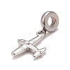 Non-Tarnish 304 Stainless Steel European Dangle Charms LS-STAS-I194-21P-3