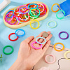 140Pcs 14 Styles Plastic Twisted Loose Leaf Book Binder Hinged Rings FIND-TA0008-26-5