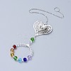 Crystals Chandelier Suncatchers Prisms Chakra Hanging Pendant AJEW-I040-13P-1