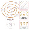 DIY Plastic Pearl Beaded Chains Bracelet Necklace Making Kit DIY-TA0009-70-4