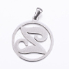 Non-Tarnish 304 Stainless Steel Pendants STAS-K162-079P-2