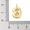 Rack Plating Brass Balloon Letter Pendants KK-C050-01G-B-3