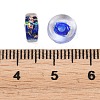 Luminous Handmade Foil Glass Beads LAMP-P020-01A-08-4