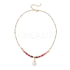 Natural Malaysia Jade Pendant Nekclaces NJEW-JN05917-5