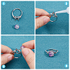 12pcs 4 Style Brass Adjustable Ring Settings FIND-HS0001-77-4