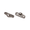 Rack Plating Brass Pave Clear Cubic Zirconia Connector Charms KK-G433-04B-1