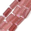 Natural Strawberry Quartz Beads Strands G-L657-D02-01-2