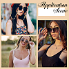 1Pc Acrylic with Alloy Oval Link Chains Neck Strap for Eyeglasses AJEW-CN0003-60B-4