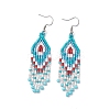 Natural Apatite Rhombus Dangle Earrings EJEW-MZ00567-02-2