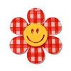 Tartan Pattern Acrylic Big Pendants OACR-B008-B04-1