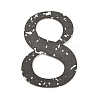 20Pcs Retro Number Paper Waterproof Stickers STIC-P015-B06-2