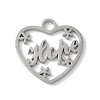 304 Stainless Steel Pendants STAS-E501-08P-1