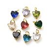 304 Stainless Steel Rhinestone Pendants STAS-E550-44G-1