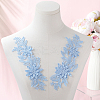 Polyester Embroidery Sequin Costume Accessories DIY-WH20025-014B-4