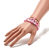 Handmade Polymer Clay Heishi Beads Stretch Bracelets Set BJEW-JB07406-03-7
