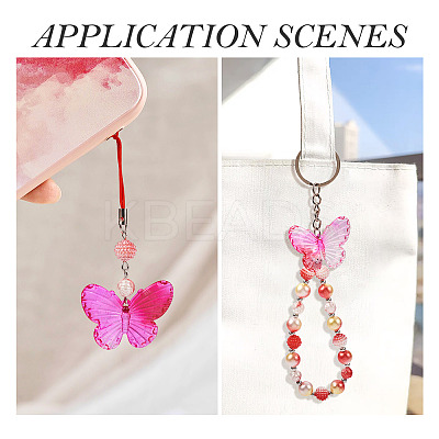 100Pcs 4 Styles  Acrylic with Plastic Imitation Pearl Beads OACR-TA0002-88-1