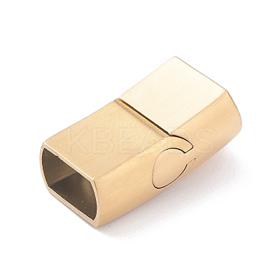 PVD Vacuum Plating 304 Stainless Steel Magnetic Clasps with Glue-in Ends STAS-I171-11G-1