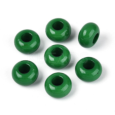 Christmas Theme Opaque Acrylic European Beads SACR-N019-03M-1