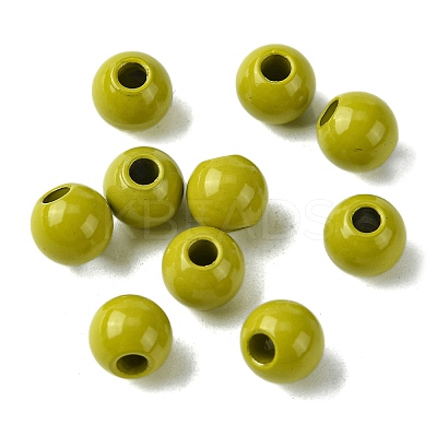 Spray Painted 202 Stainless Steel Beads STAS-Q321-A-01-1