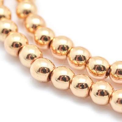 Electroplate Non-magnetic Synthetic Hematite Beads Strands G-L485-01D-LG-1
