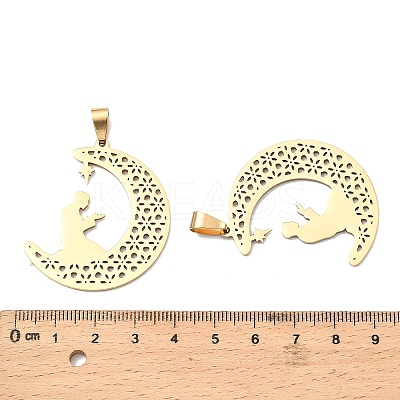 201 Stainless Steel Pendants STAS-K310-08G-1