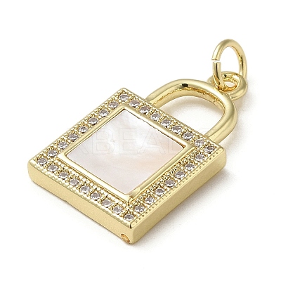 Brass Micro Pave Cubic Zirconia Pendants KK-Q808-36G-1