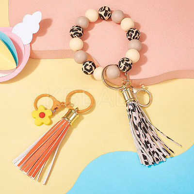 PU Imitation Leather Tassel Pendants FIND-TA0005-07B-1