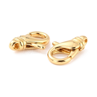 Brass Lobster Claw Clasps KK-D065-03G-1